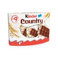 Barre chocolatée Céréales Chocolat KINDER COUNTRY