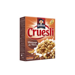 Palette de Cruesli mélange de noix – Quaker – 450 g