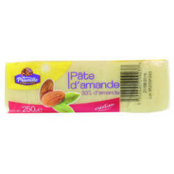 Palette de Pâte d’Amande Blanche 33 % Pain 250 g Holyfruits