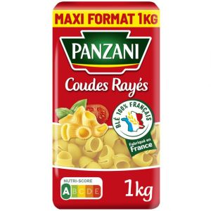 Palette de Pâtes Coudes Rayés PANZANI 1kg