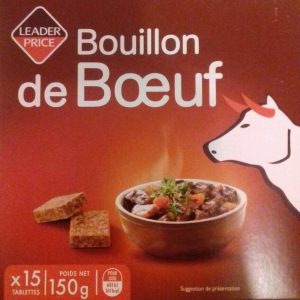 Palette de Bouillon de boeuf Leader Price 150 g