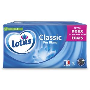 Palette de Mouchoir Lotus Pur Blanc