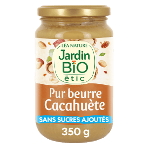 Palette de Pur beurre de cacahuète – Jardin Bio – 350 g